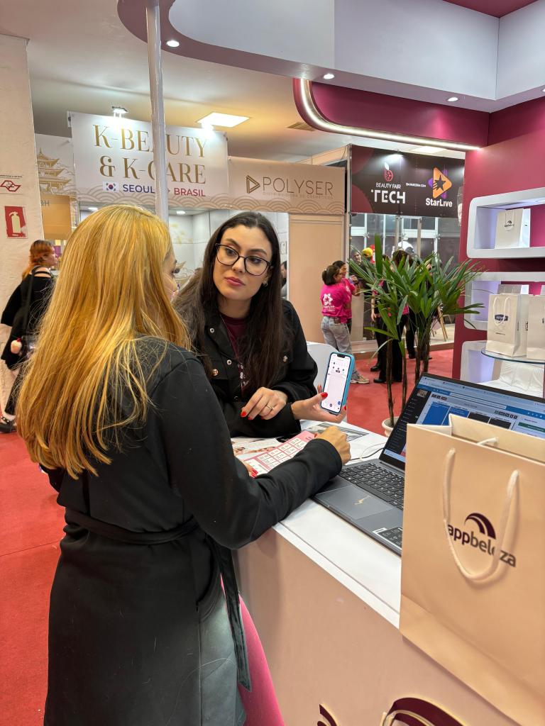 Estande AppBeleza na Beauty Fair 2026 na Expo Center Norte